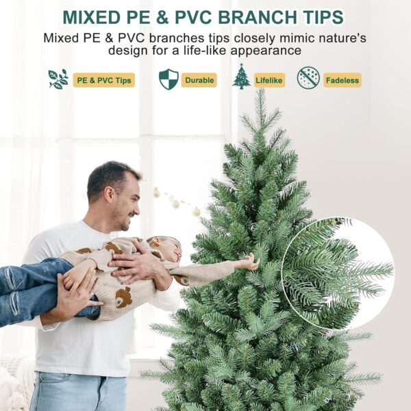 5 FT Artificial Skinny Christmas Tree - Image 7